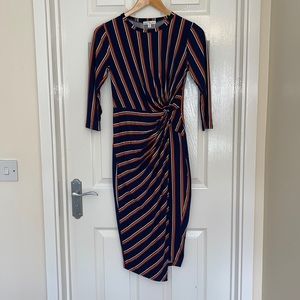 Striped MIDI knot dress stitch fix